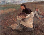 朱尔 巴斯蒂安 勒帕吉 : Saison d-Octobre Recolte des pommes de terre